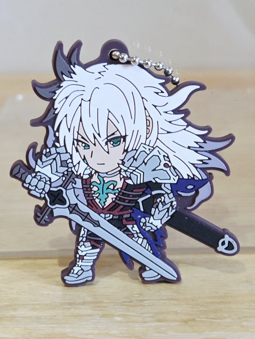 *4 for $20* Fate Apocrypha Siegfried Saber of Black Rubber Strap Keychain Charm